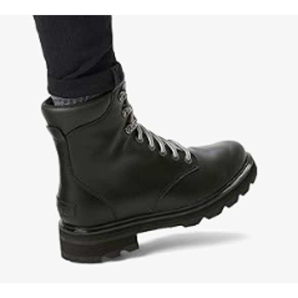NEW Sorel - Lennox Lace STKD - Black/Sea Salt, Women's 8.5 - Picture 2 of 4